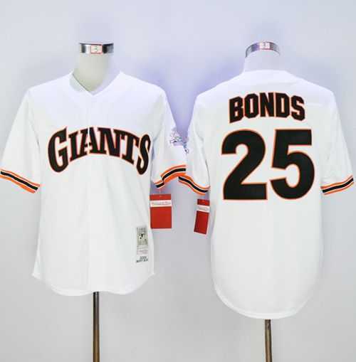 San Francisco Giants #25 Barry Bonds Mitchell And Ness 1989 White Throwback Stitched Baseball Jersey Sanguo,We sell and wholesale San Francisco Giants #25 Barry Bonds Mitchell And Ness 1989 White Throwback Stitched Baseball Jersey Sanguo on line form chian!